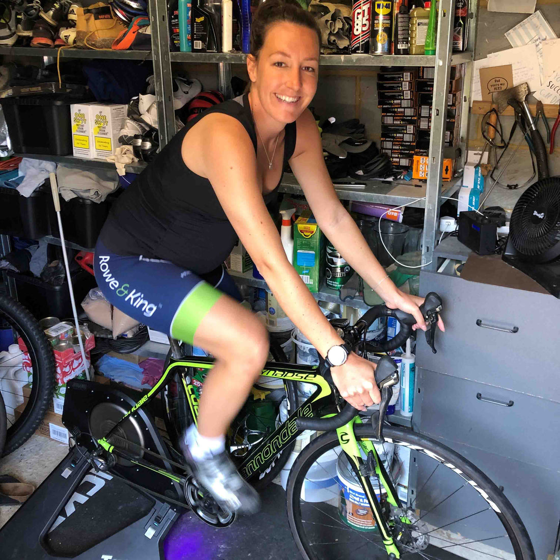 Maternity sportswear worn by Olympic cyclist