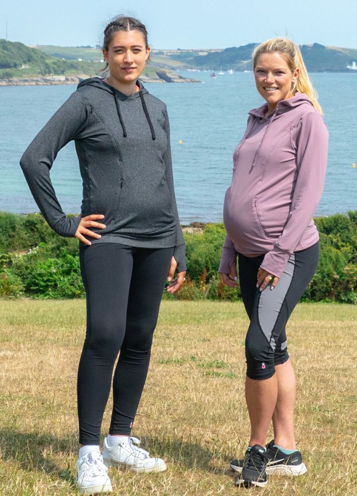 Luxe Maternity and Nursing Hoodie Dusty Lavender