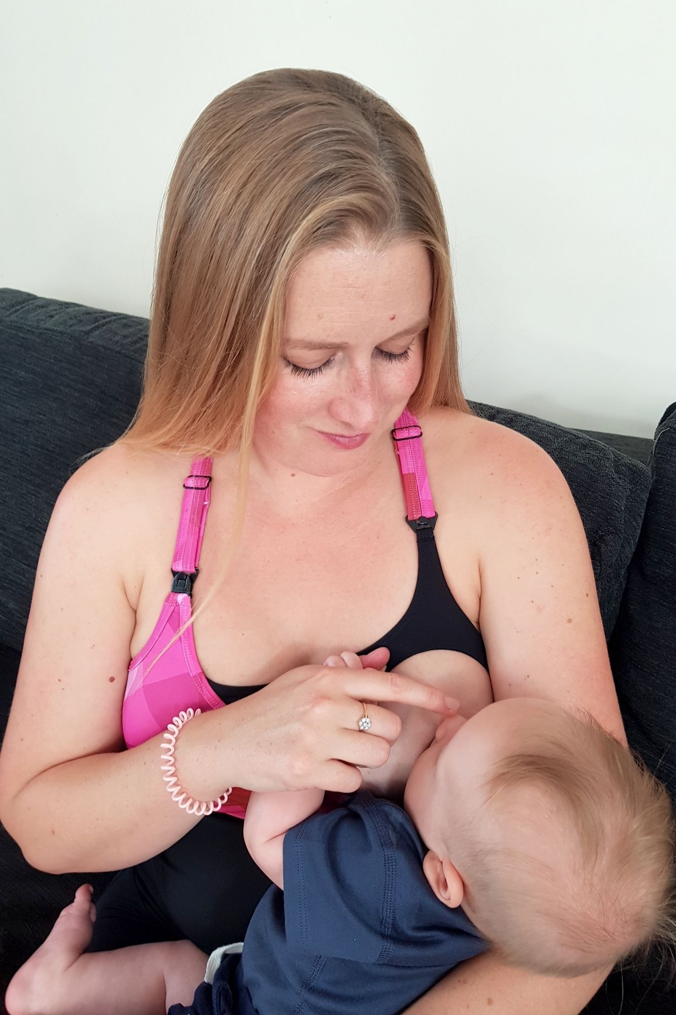 High Impact Maternity and Feeding Sports Bra Pink