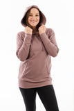 Luxe Maternity and Nursing Hoodie Dusty Lavender