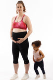 High Impact  Maternity and Feeding Sports Bra Pink