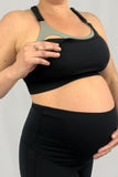 High Impact  Maternity and Feeding Sports Bra Black